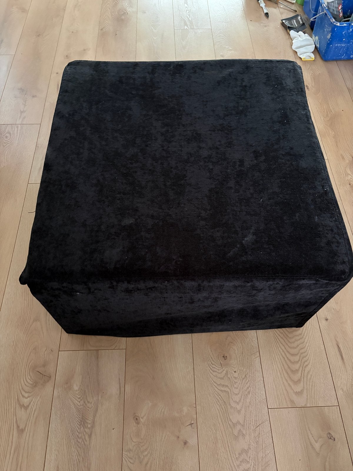 2x Ruimtebesparend logeerbed/ hocker zwart, Huis en Inrichting, Ophalen, Overige materialen, Eenpersoons, Zwart