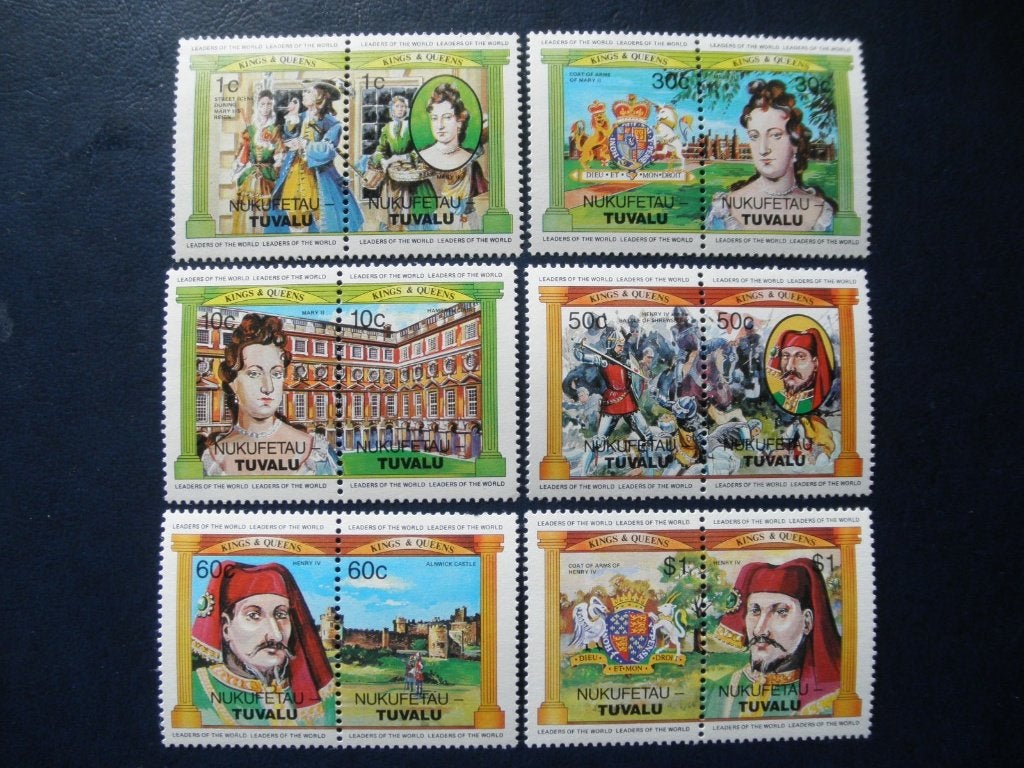Postzegels Tuvalu 1984 Engelse koningen cw € 11,- pf (3)., Ophalen of Verzenden, Postfris