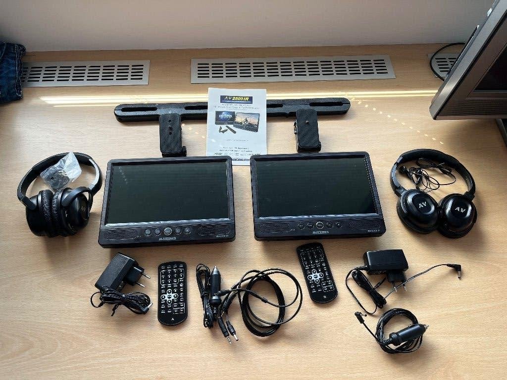 2x DVD speler auto incl Draadloze IR headphones, Draagbaar, Ophalen of Verzenden, Zo goed als nieuw, Overige merken