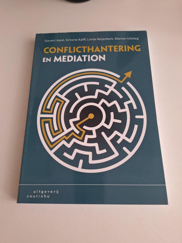 Conflict Hantering en Mediation - Studieboek, Boeken, Studieboeken en Cursussen, Ophalen, Nieuw, HBO, Govert Apol, Simone Kalff, Linda Reijerkerk, Marion Uitslag