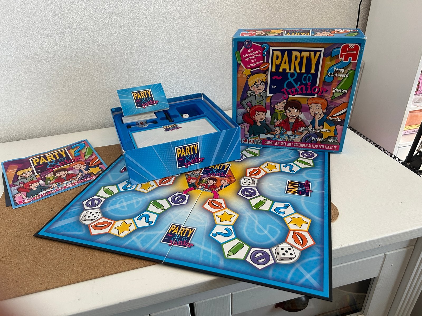Party & Co Junior Bordspel - Compleet en Zo Goed als Nieuw, Drie of vier spelers, Ophalen, Zo goed als nieuw