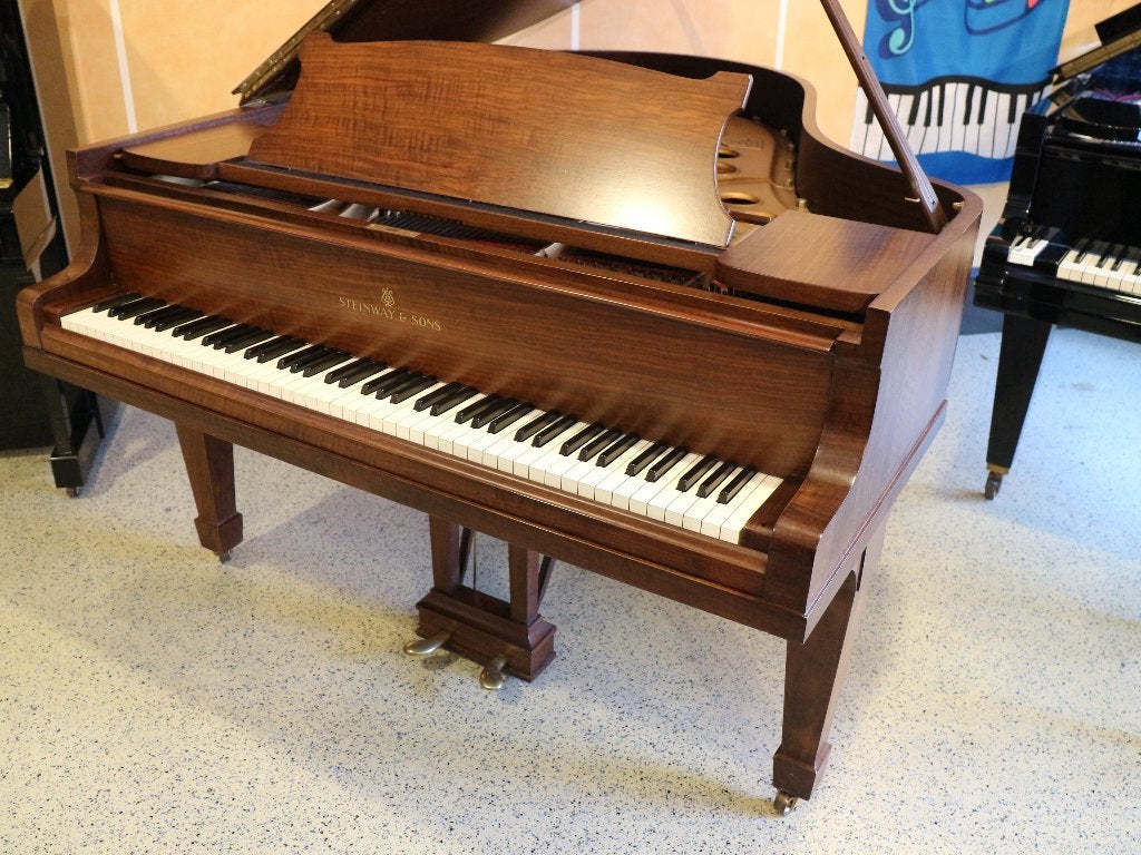 Steinway & Sons 'O' vleugel - noten hout - bj 1937, Verzenden, Zo goed als nieuw, Bruin, Vleugel