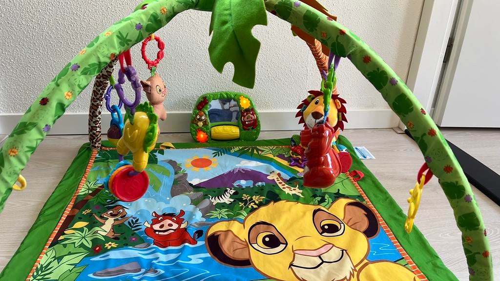 Fisher Price speelkleed / babygym met muziek Lion King, Ophalen of Verzenden, Gebruikt
