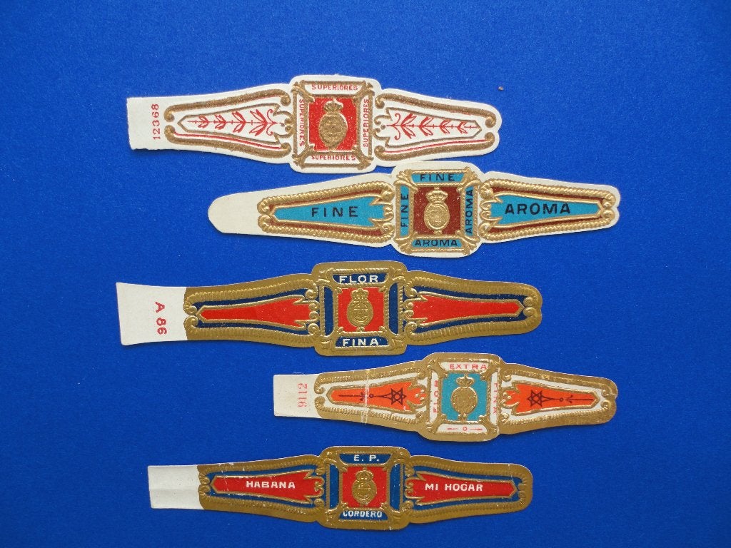 sigarenbandjes 16= 5st, Verzamelen, Ophalen of Verzenden, Sigarenbandjes