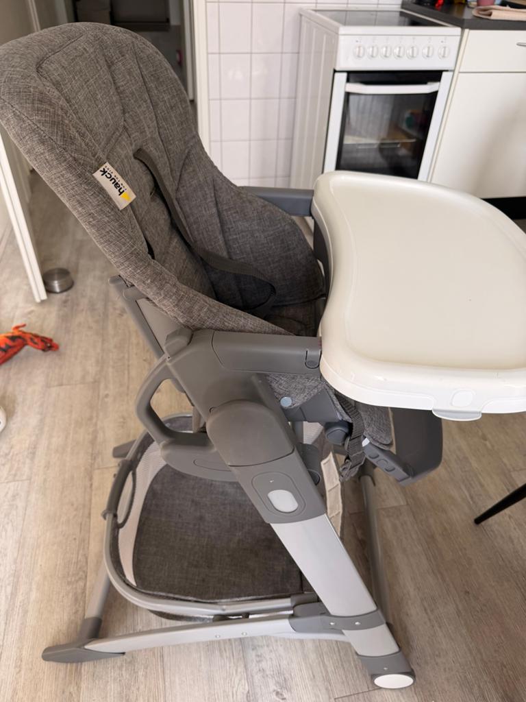 Hauck Alpha+ kinderstoel - Grijs, verstelbaar en inklapbaar, Kinderen en Baby's, Kinderstoelen, Ophalen, Zo goed als nieuw, Meegroeistoel