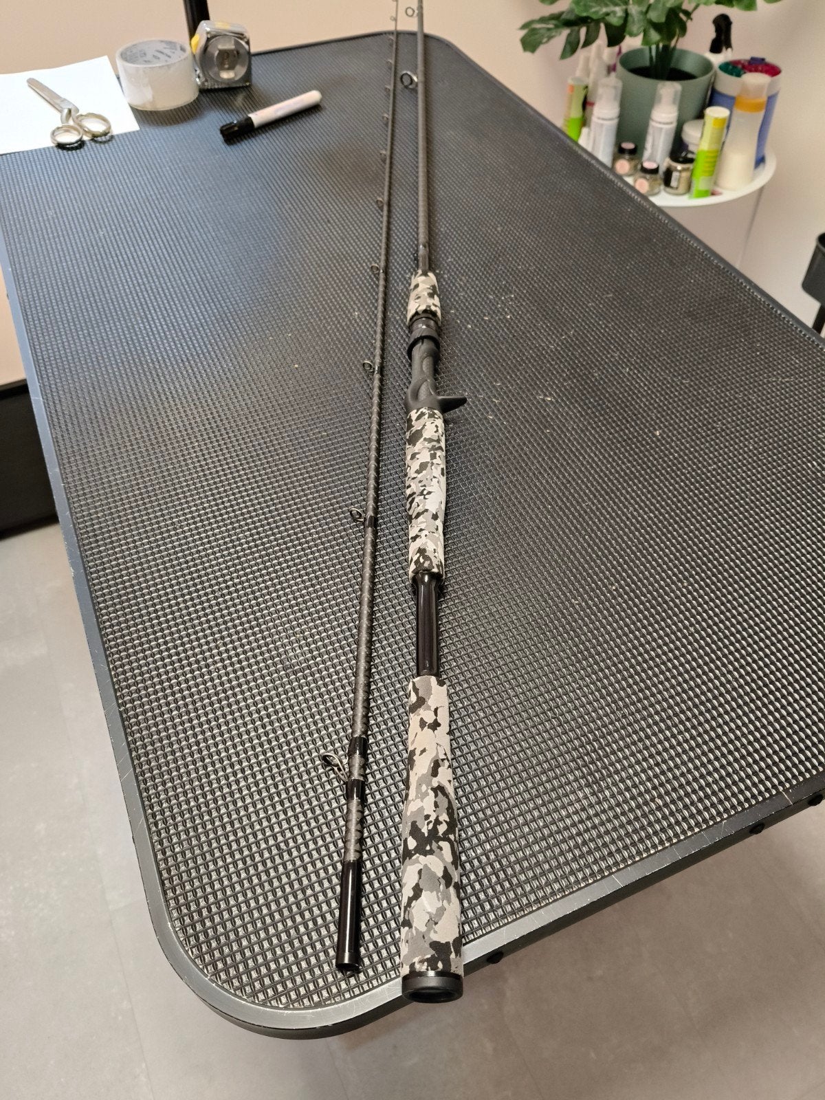 handgemaakte custom baitcaster, Ophalen, Gebruikt, Werphengel
