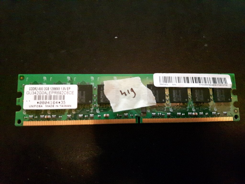 2 GB DDR2-800MHZ [MEM419] 5-6, Computers en Software, Ophalen of Verzenden, Zo goed als nieuw, DDR2, Desktop