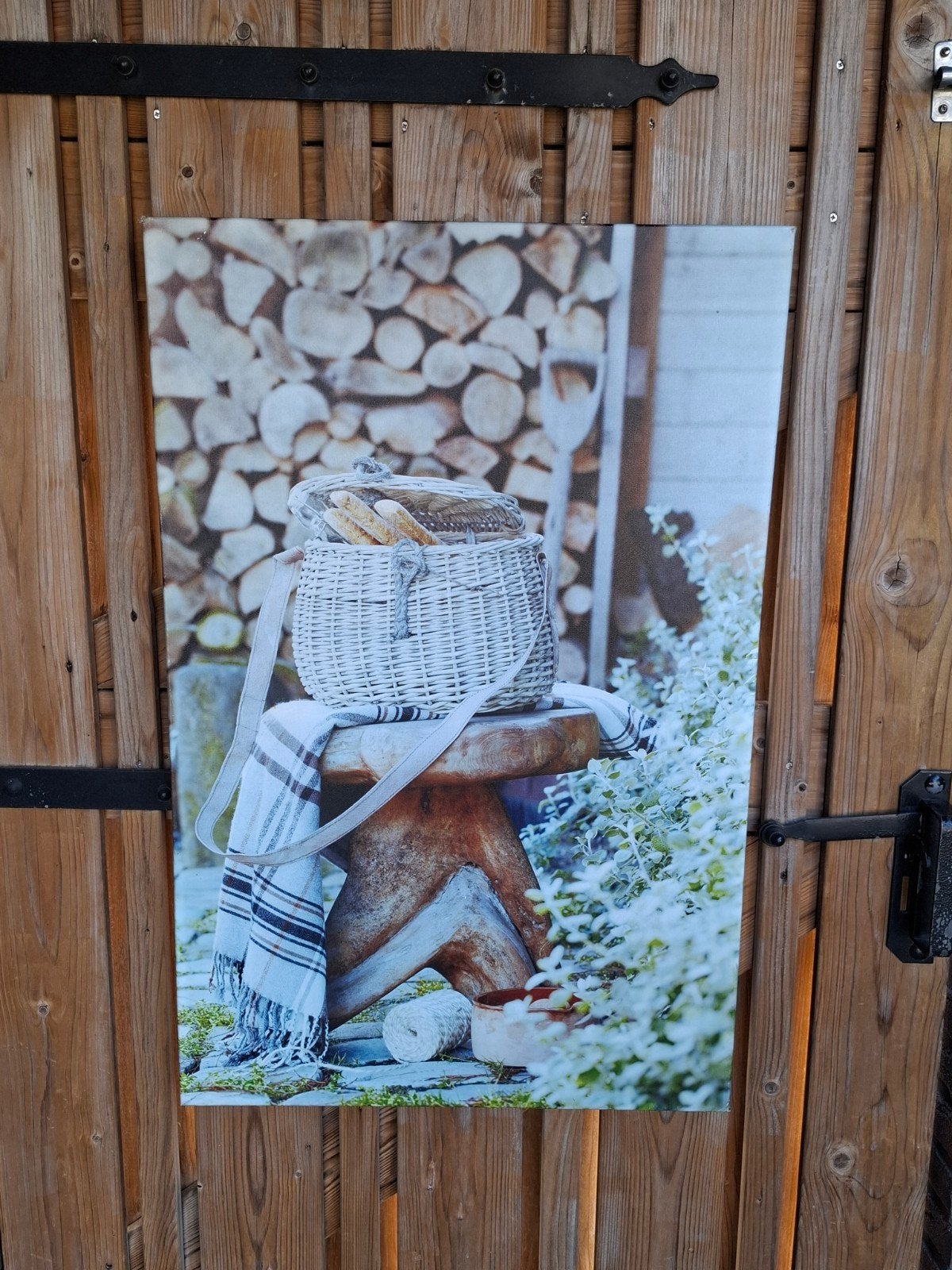 Prachtig canvas schilderij 60 x 90, Tuin en Terras, Tuinwanddecoratie, Ophalen, Gebruikt