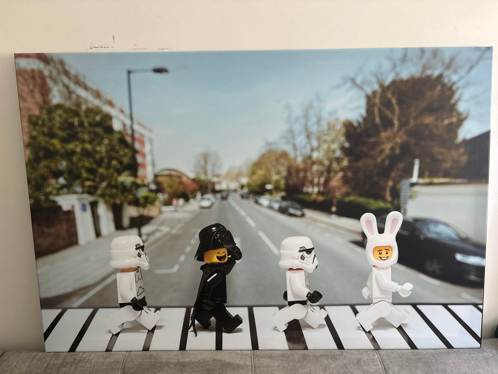 Fotoprint Abbey Road Lego Star Wars - 120x80cm, Ophalen, Zo goed als nieuw, 100 tot 125 cm, Foto of Poster