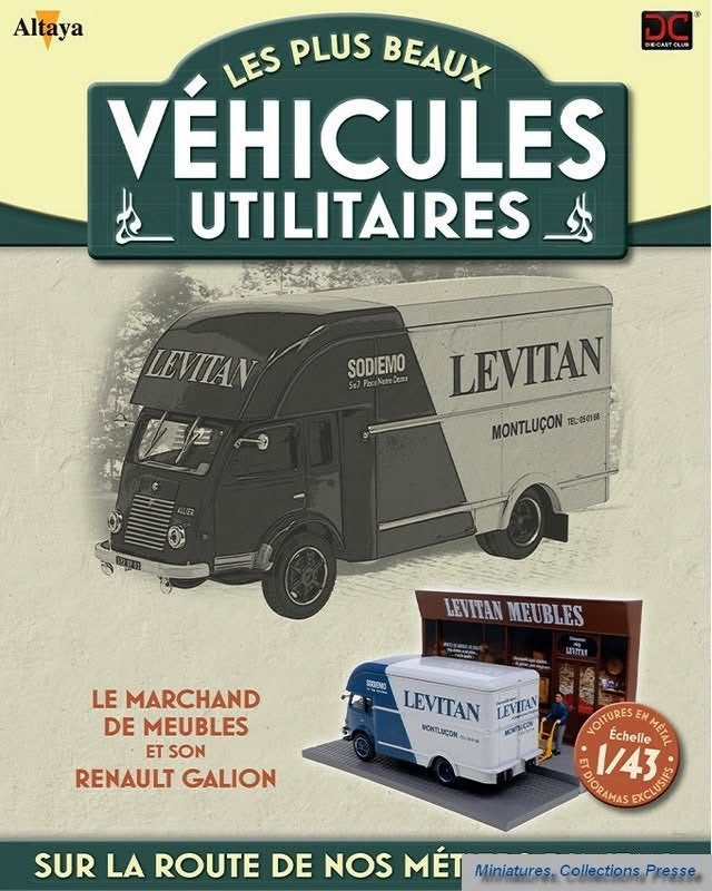 Renault Galion meubelhandelaar diorama 1/43 Utilitaires, Verzenden, Nieuw, Bus of Vrachtwagen, Overige merken