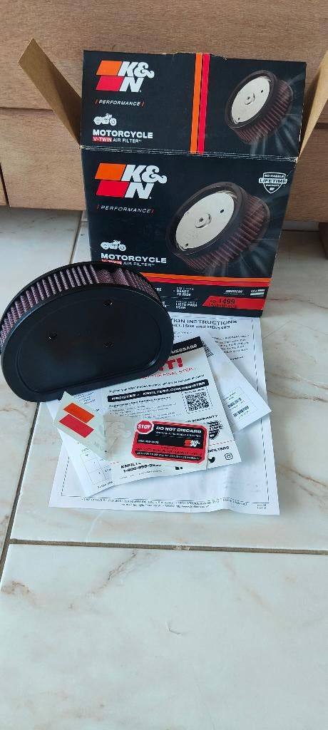 luchtfilter K&N voor Harley Davidson dyna, Ophalen of Verzenden, Nieuw