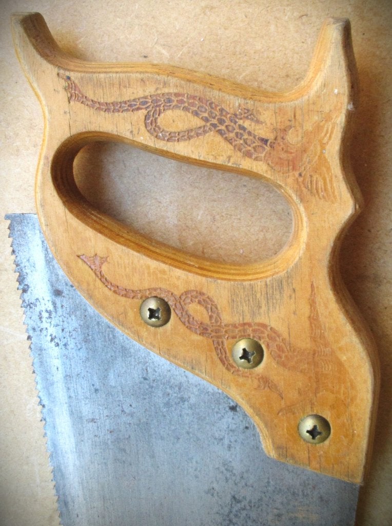 Zaag Sandvik~Antieke Dragon Handzaag~Norseman, Ophalen of Verzenden