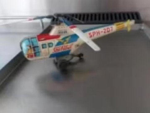 Oude blikken helikopter -Sky Patrol, Ophalen of Verzenden