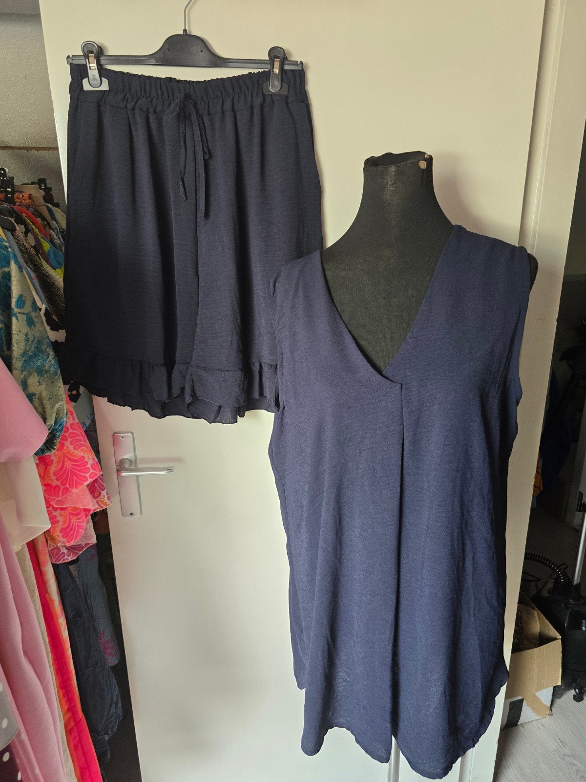 dames set, Blauw, Maat 42/44 (L), Nieuw, Ophalen of Verzenden