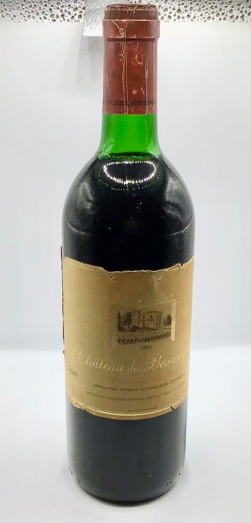 Oude fles wijn Château de Beauregard rode wijn uit 1989, Verzenden, Zo goed als nieuw, Frankrijk, Rode wijn