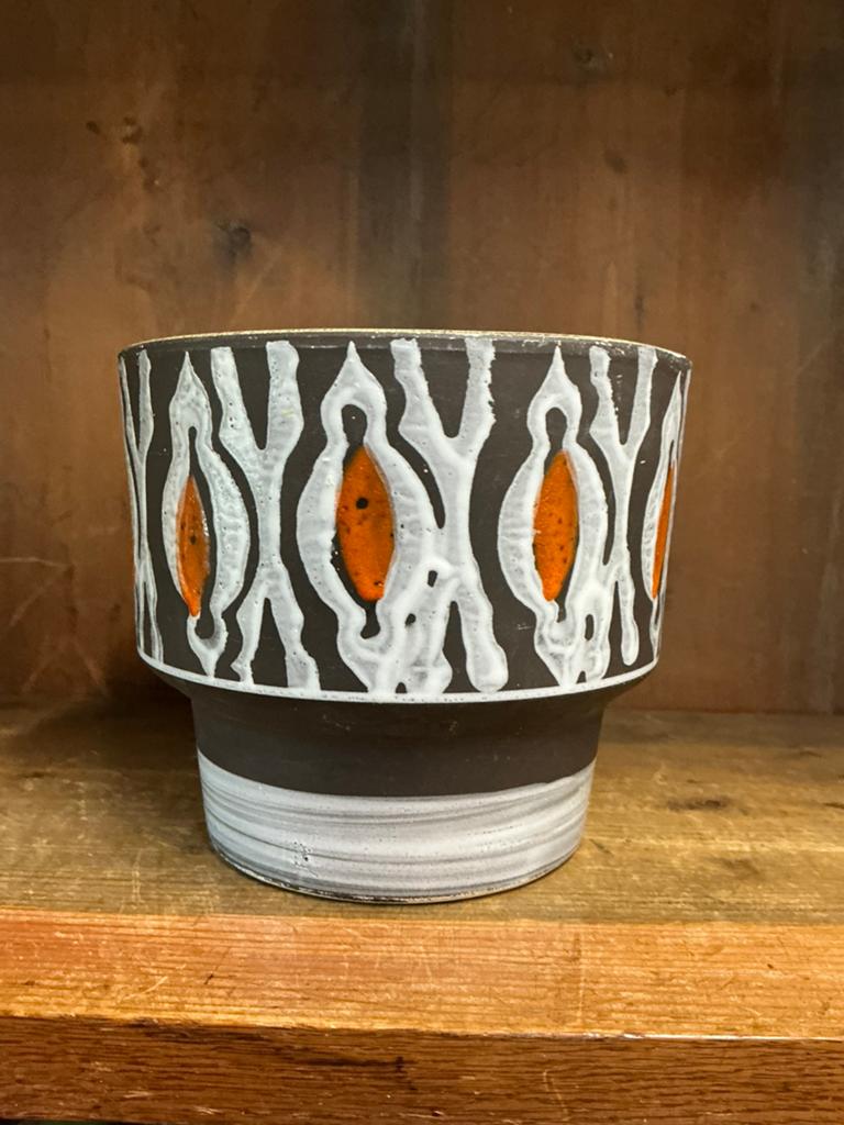 Prachtige Vintage bloempot , Boch België, Antiek en Kunst, Ophalen of Verzenden