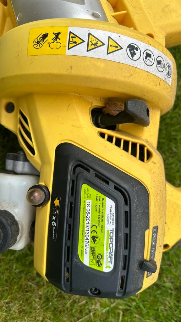 Benzine bladblazer amper gebruikt, Tuin en Terras, Bladblazers, Ophalen, Benzine, Gebruikt, Handgedragen