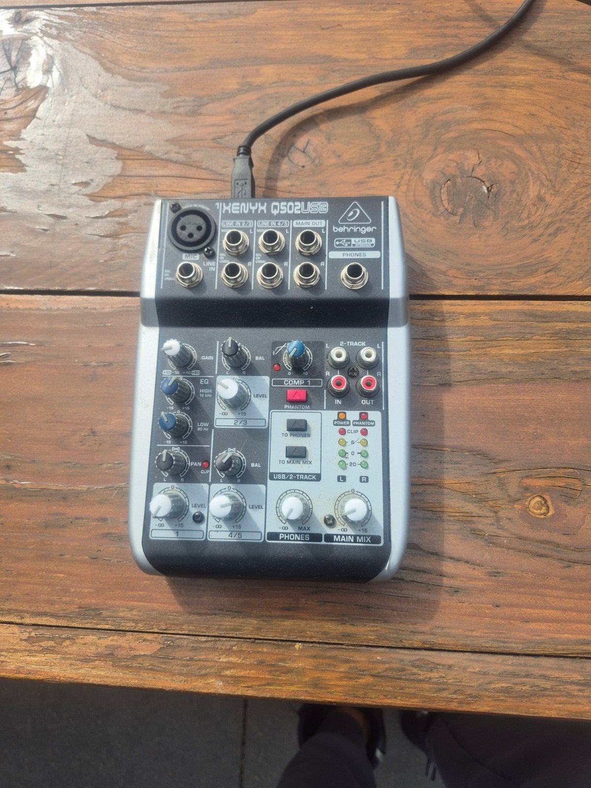 Behringer Xenyx Q502USB Mixer - Compacte Audio Mixer, Muziek en Instrumenten, Ophalen of Verzenden, Zo goed als nieuw, Minder dan 5 kanalen