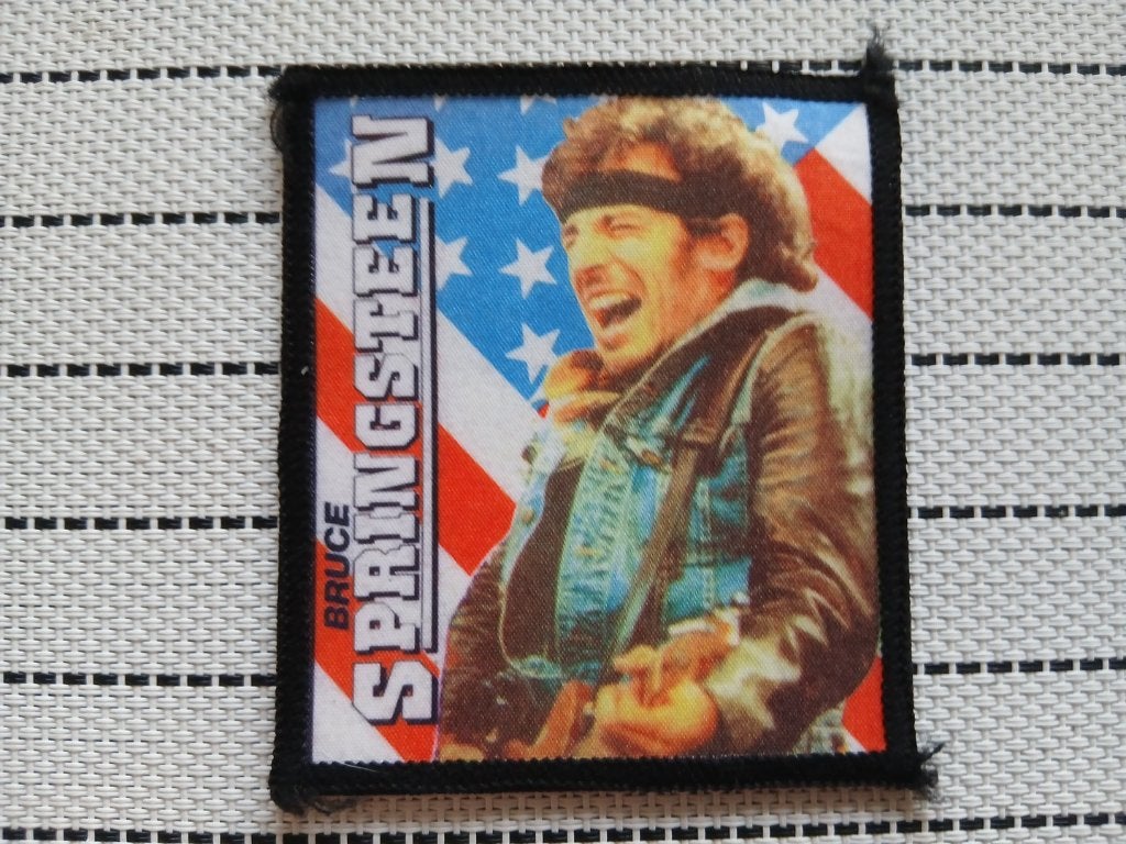 Bruce Springsteen vintage printed 80's patch s33, Verzenden, Nieuw, Kleding