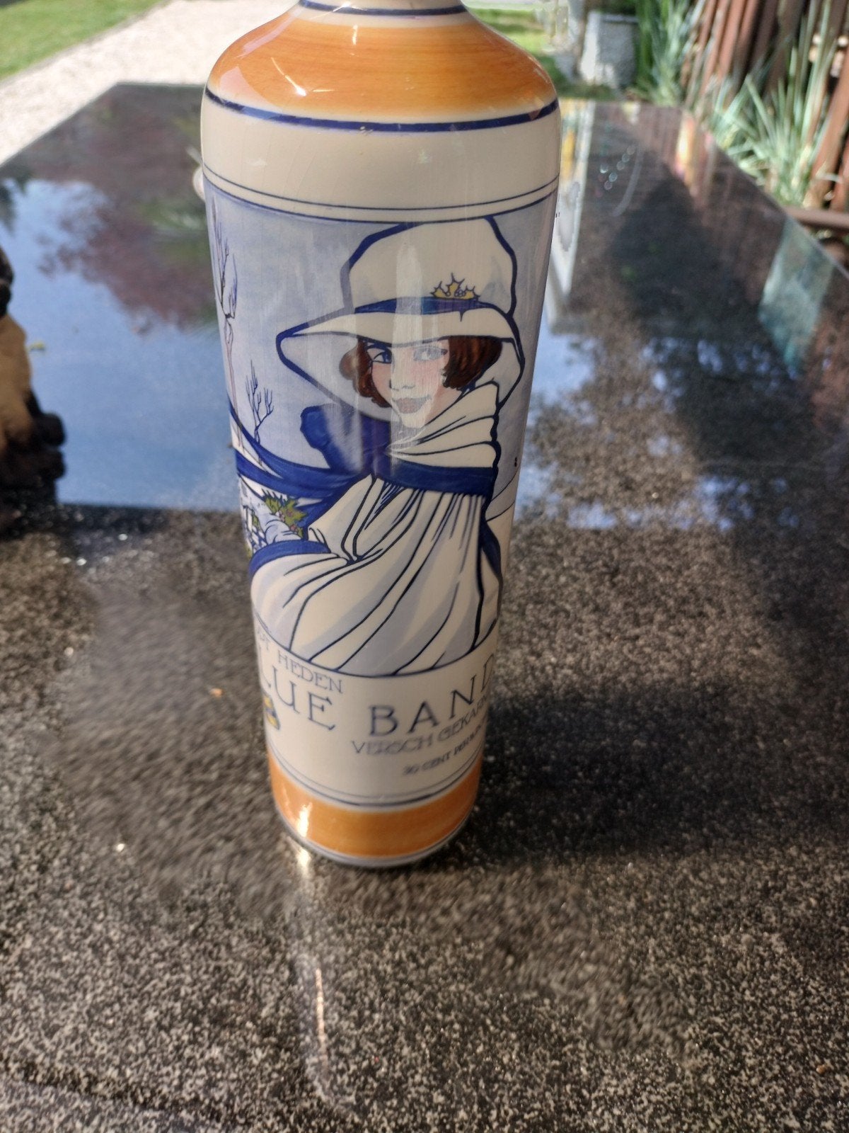 Jenever kruik van Blue Band, Antiek en Kunst, Ophalen of Verzenden