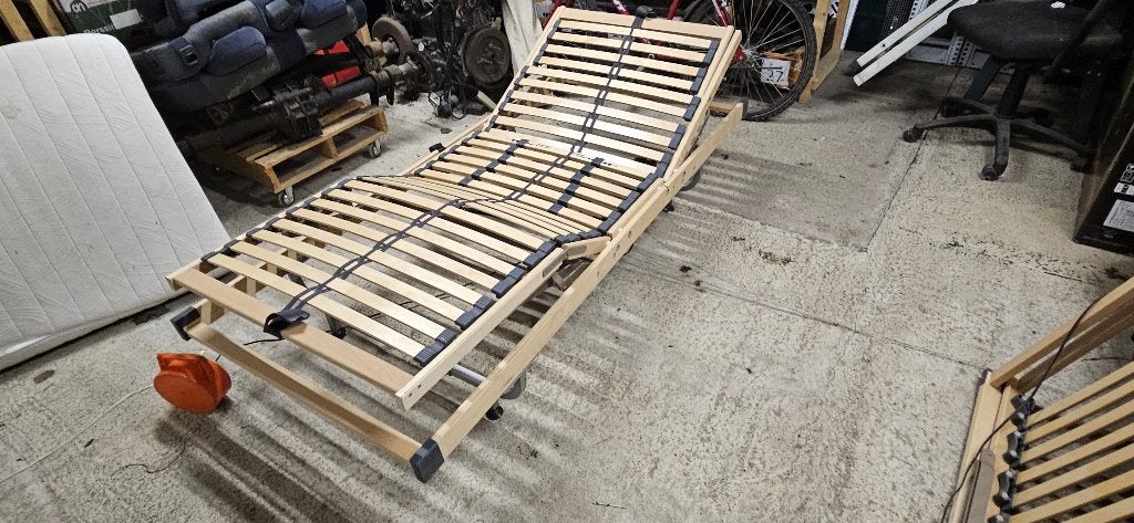 Elektrische bedbodems 90x200cm 2x, Huis en Inrichting, Slaapkamer | Matrassen en Bedbodems, Ophalen, 90 cm, Tweepersoons, Zo goed als nieuw