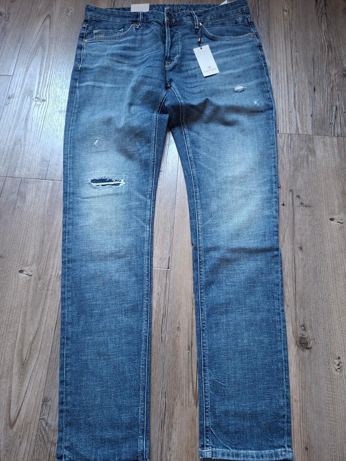 CAST IRON Riser slimfit jeans W36 L34, W36 - W38 (confectie 52/54), Blauw, Nieuw, Ophalen of Verzenden