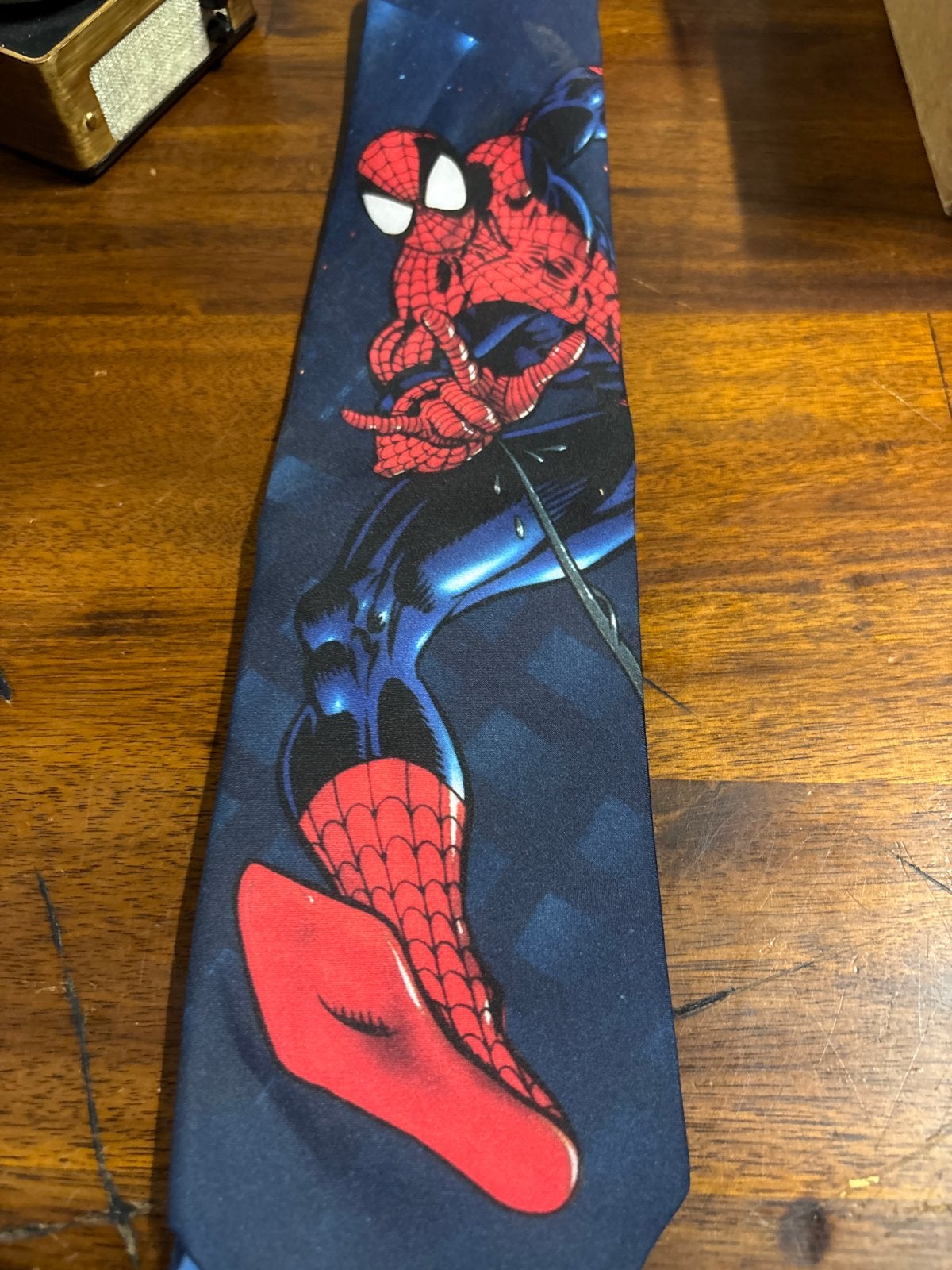 Vintage Spiderman II stropdas - Ralph Marlin 1995, Blauw, Ducoso, Ophalen of Verzenden, Zo goed als nieuw