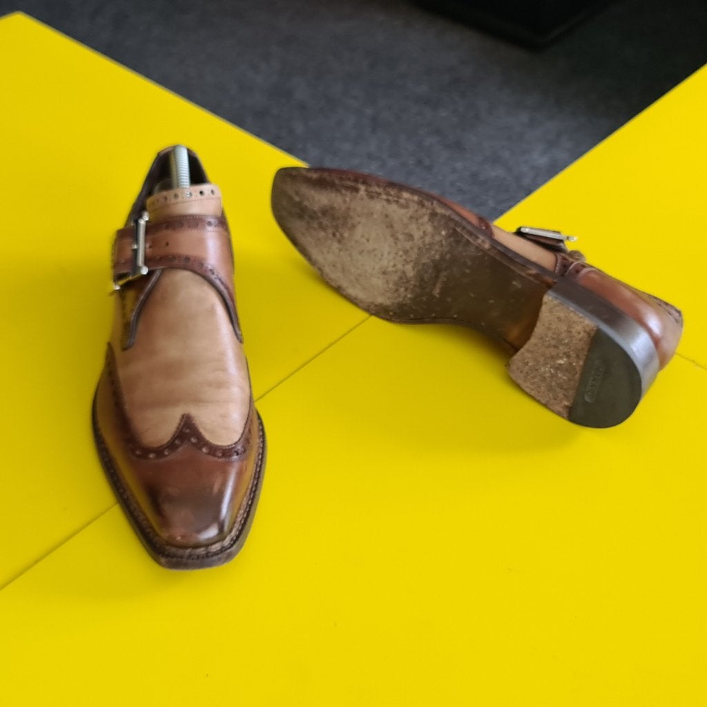 HARRIS gesp schoenen met cognac beige  kleur maat 42, Harris, Overige kleuren, Verzenden, Gespschoenen
