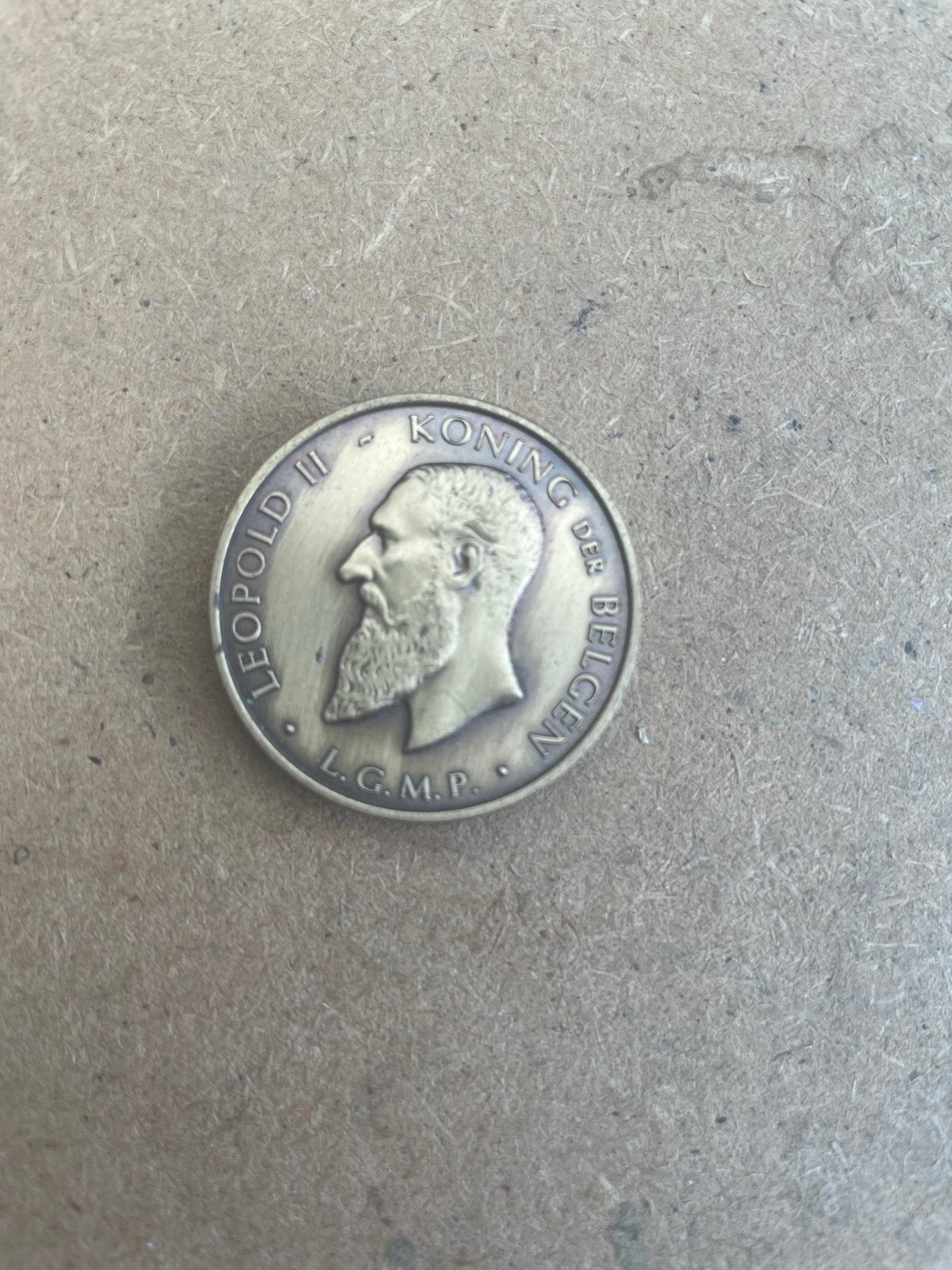 Leopold II Koning der Belgen - Civitas Tungrorum Tongeren mu, Ophalen of Verzenden, Brons, Losse munt