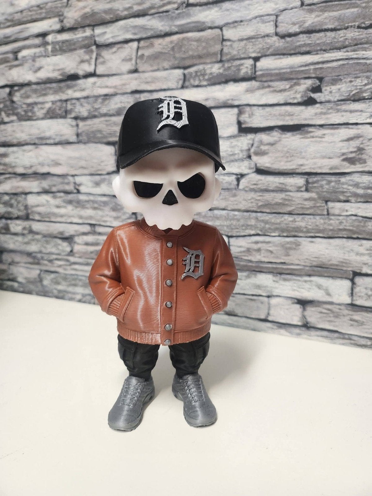 Skull popetje met petje 3D, Ophalen, Nieuw, Actiefiguurtje