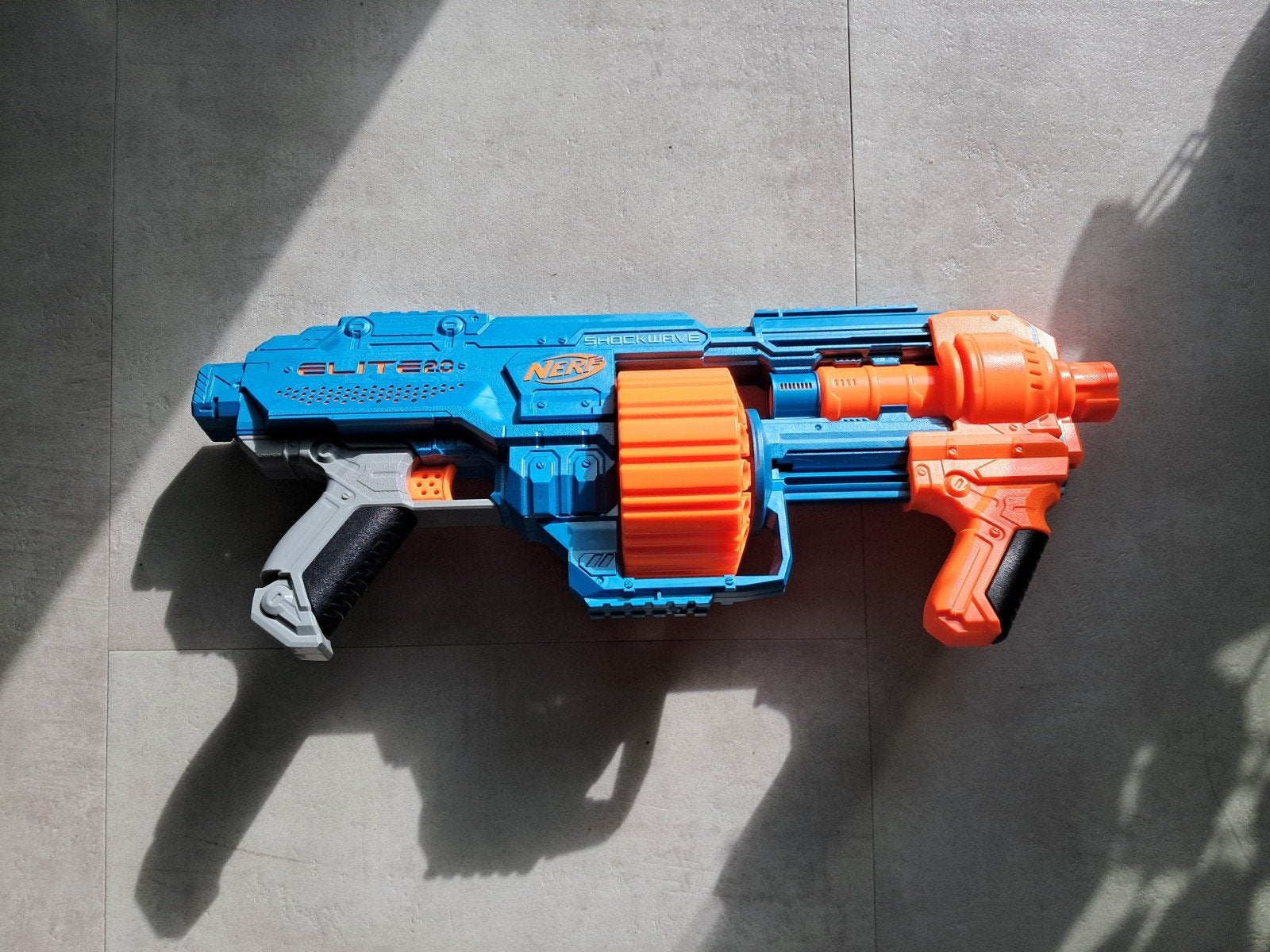 Nerf Elite 2.0 Shockwave RD-15 Blaster, Ophalen of Verzenden, Zo goed als nieuw, Jongen of Meisje