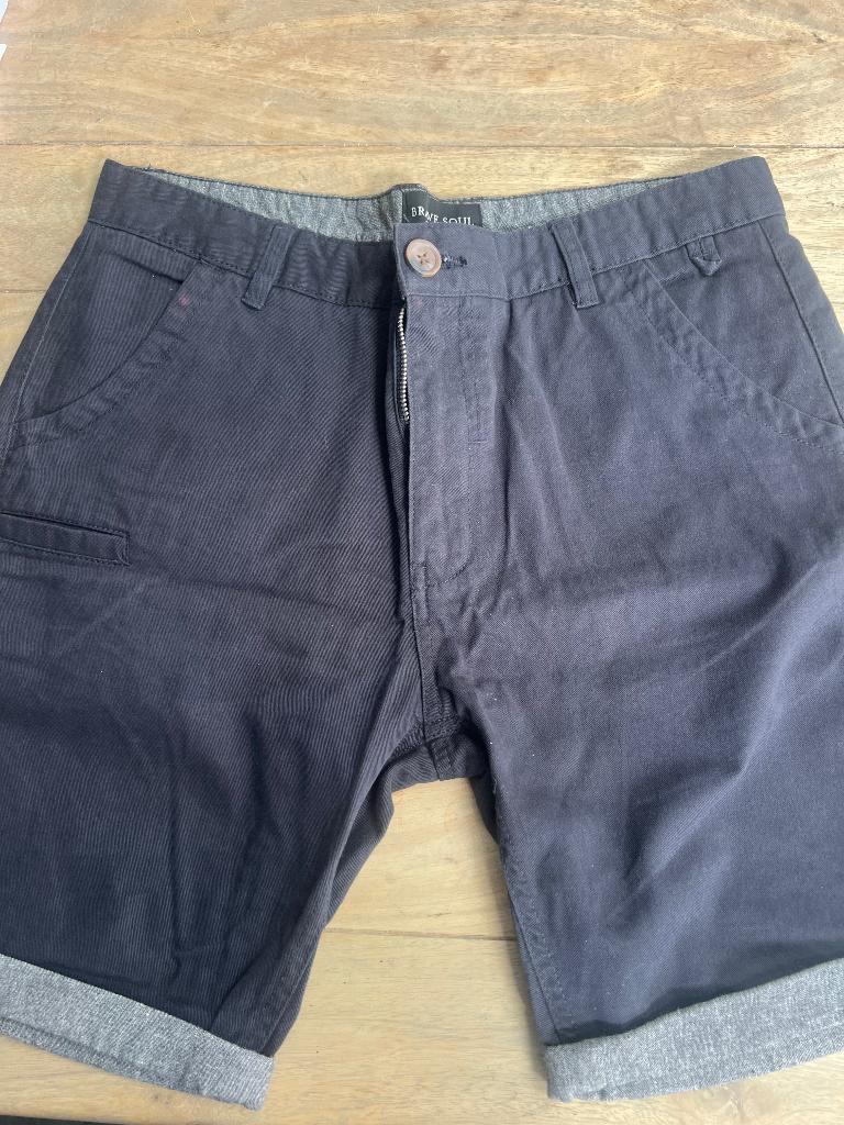 Z.g.a.n. korte broek/ Bermuda Brave Soul mt m, Maat 48/50 (M), Zwart, Brave Soul, Ophalen of Verzenden
