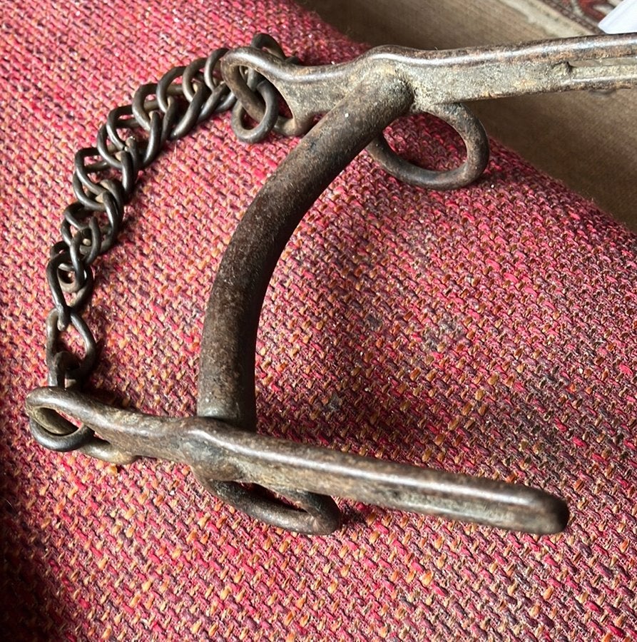 Antieke IJzeren Paardenbit, Antiek en Kunst, Ophalen of Verzenden