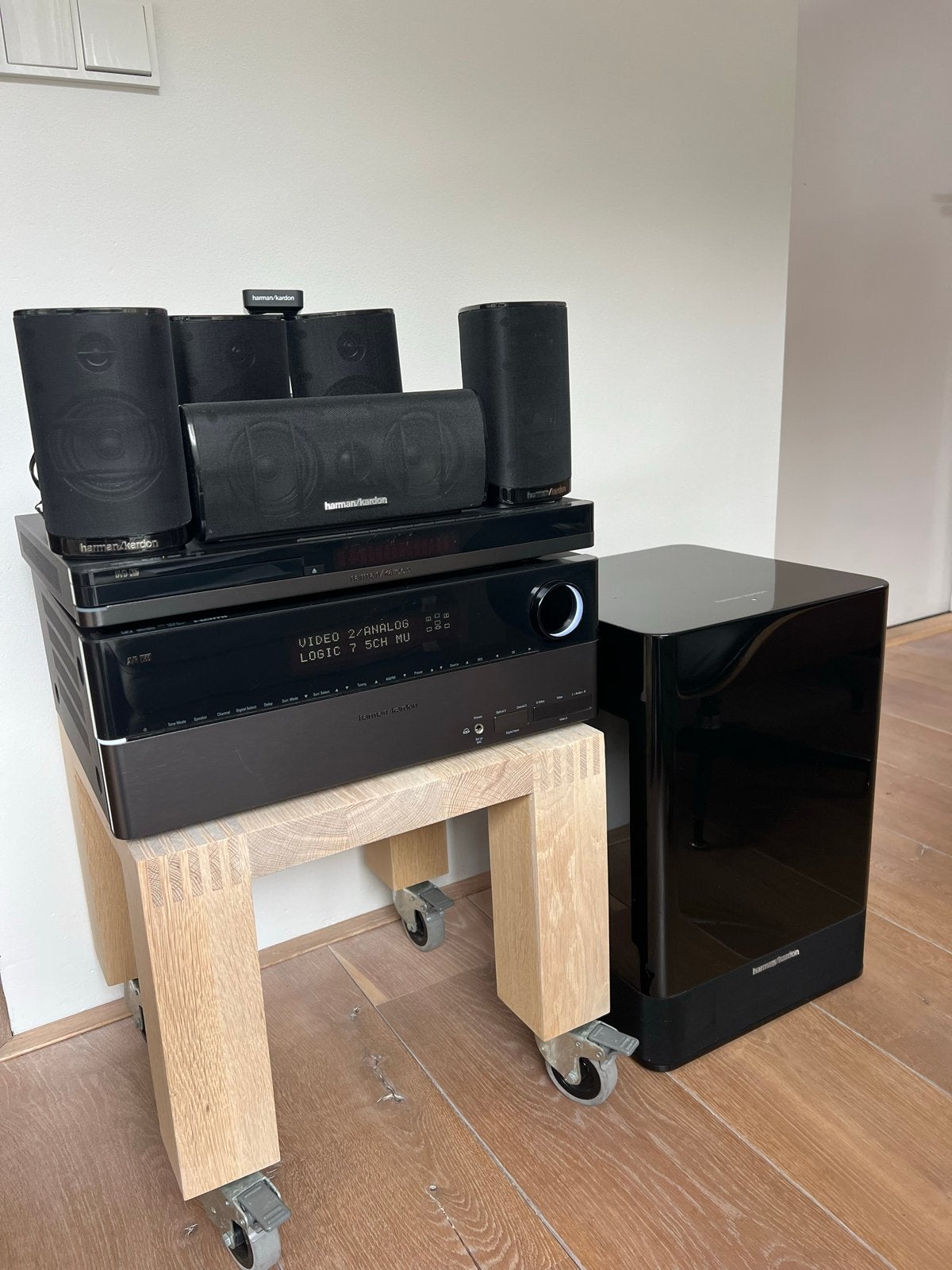 Harman Kardon Home Cinema Set met Blu-ray speler, Blu-ray-speler, 70 watt of meer, Zo goed als nieuw, 5.1-systeem
