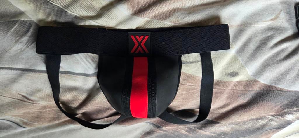 Boxer jockstrap - Zwart/Rood, Maat L, Kleding | Heren, Ophalen of Verzenden, Zwart, Boxer, Boxer