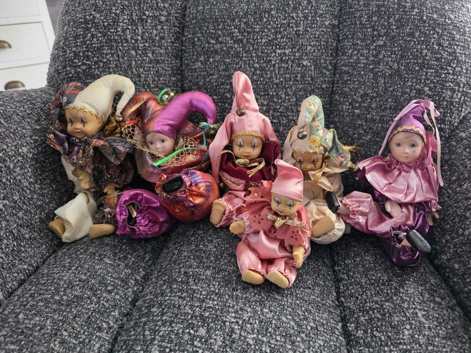 clown tjes  6 stuks, Ophalen, Zo goed als nieuw, Mens