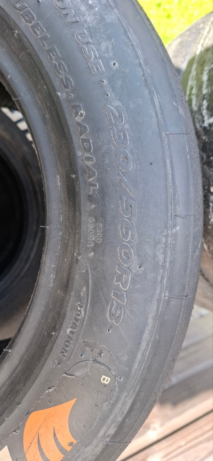 Te koop slicks 230-560R13, Ophalen, Zo goed als nieuw