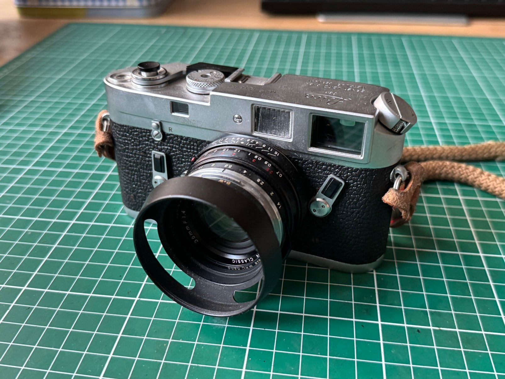 Leica M4 + Voigtlander 35mm f1.4 lens, Ophalen, Zo goed als nieuw, Compact, Leica