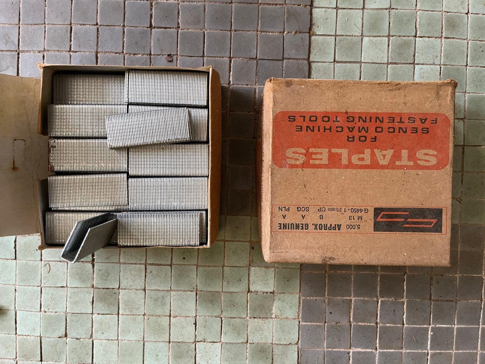 Doos Senco nietjes - 5000 stuks, 25 mm, Ophalen of Verzenden, Nieuw, Minder dan 50 mm, Overige typen