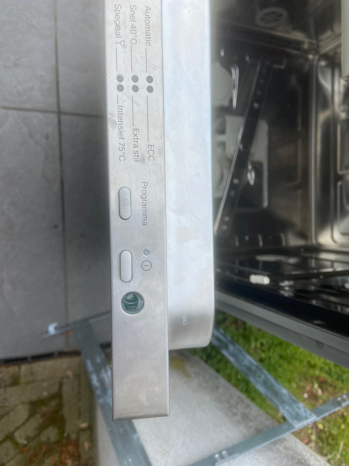 Bedieningspaneel met rvs afdekking voor vaatwasser Miele, Ophalen of Verzenden, Gebruikt