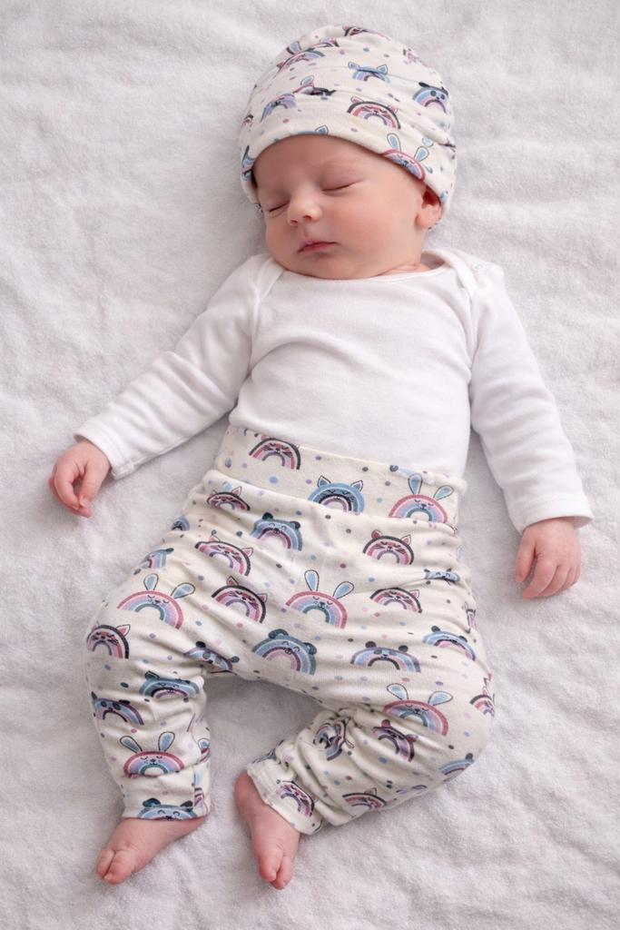 Handgemaakt baby broekje met muts - Maat 56, Ophalen of Verzenden, Nieuw, Jongetje of Meisje, Setje