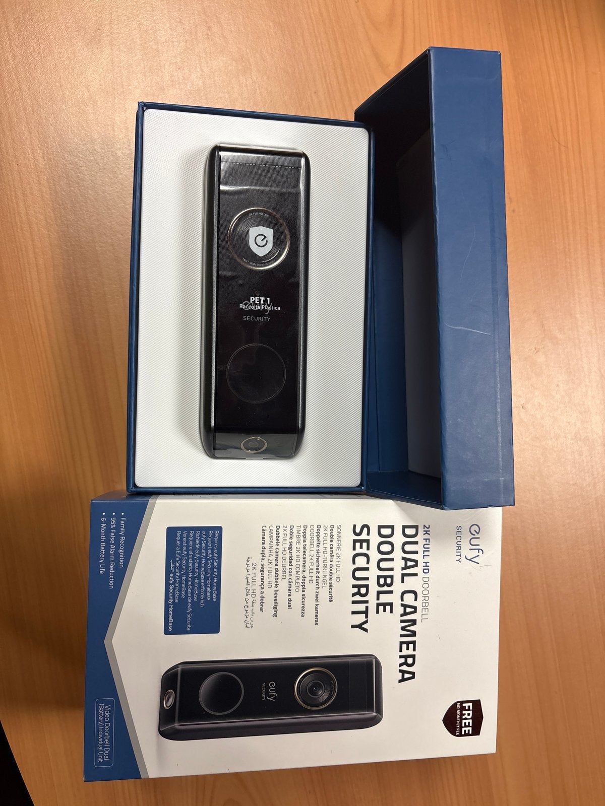 Eufy 2K Full HD Dual Camera Deurbel - Nieuw in doos, Beweging, Nieuw, Ophalen of Verzenden, Compleet systeem