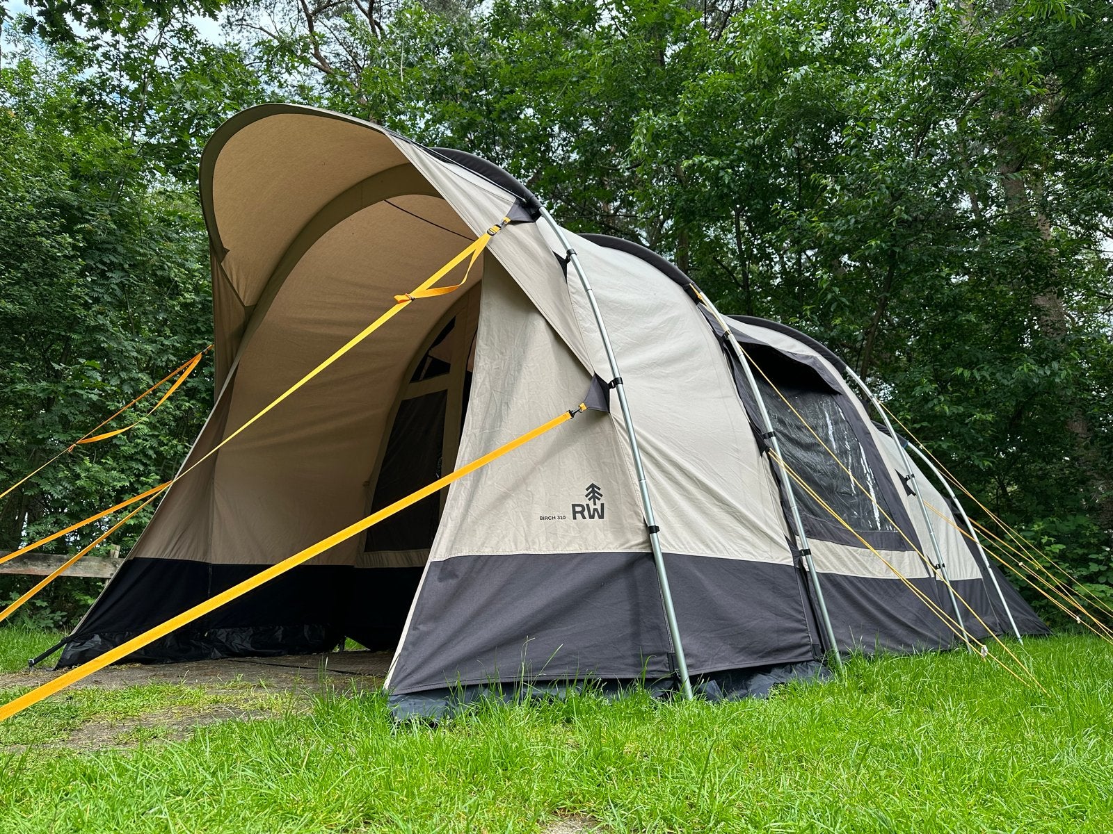 Redwood Birch 310 TC 4-persoons technisch katoenen tent, Caravans en Kamperen, Tenten, tot en met 4, Zo goed als nieuw, Ophalen