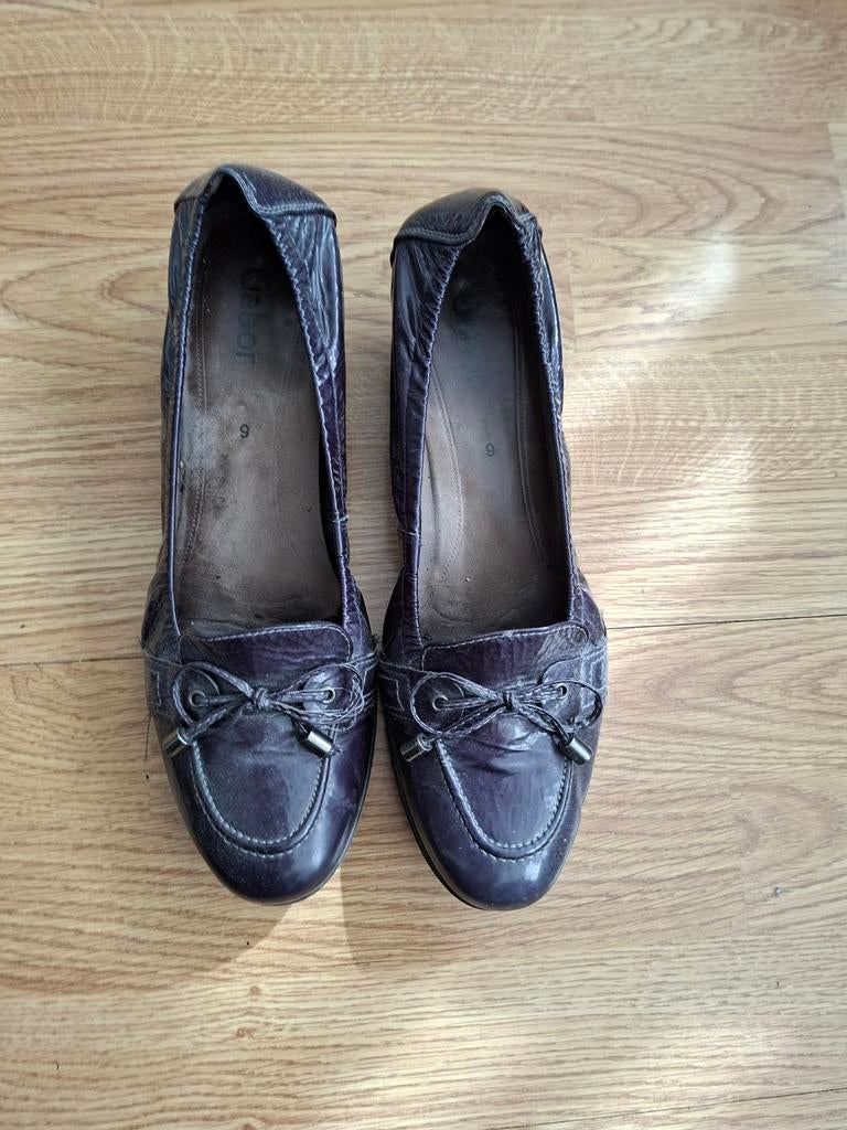 Gabor blauw laklederen schoenen, maat 43 (9), Ophalen of Verzenden