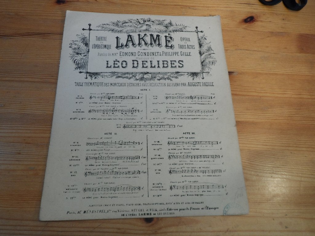 Leo Delibes, Zang, Gebruikt, Klassiek, Ophalen of Verzenden