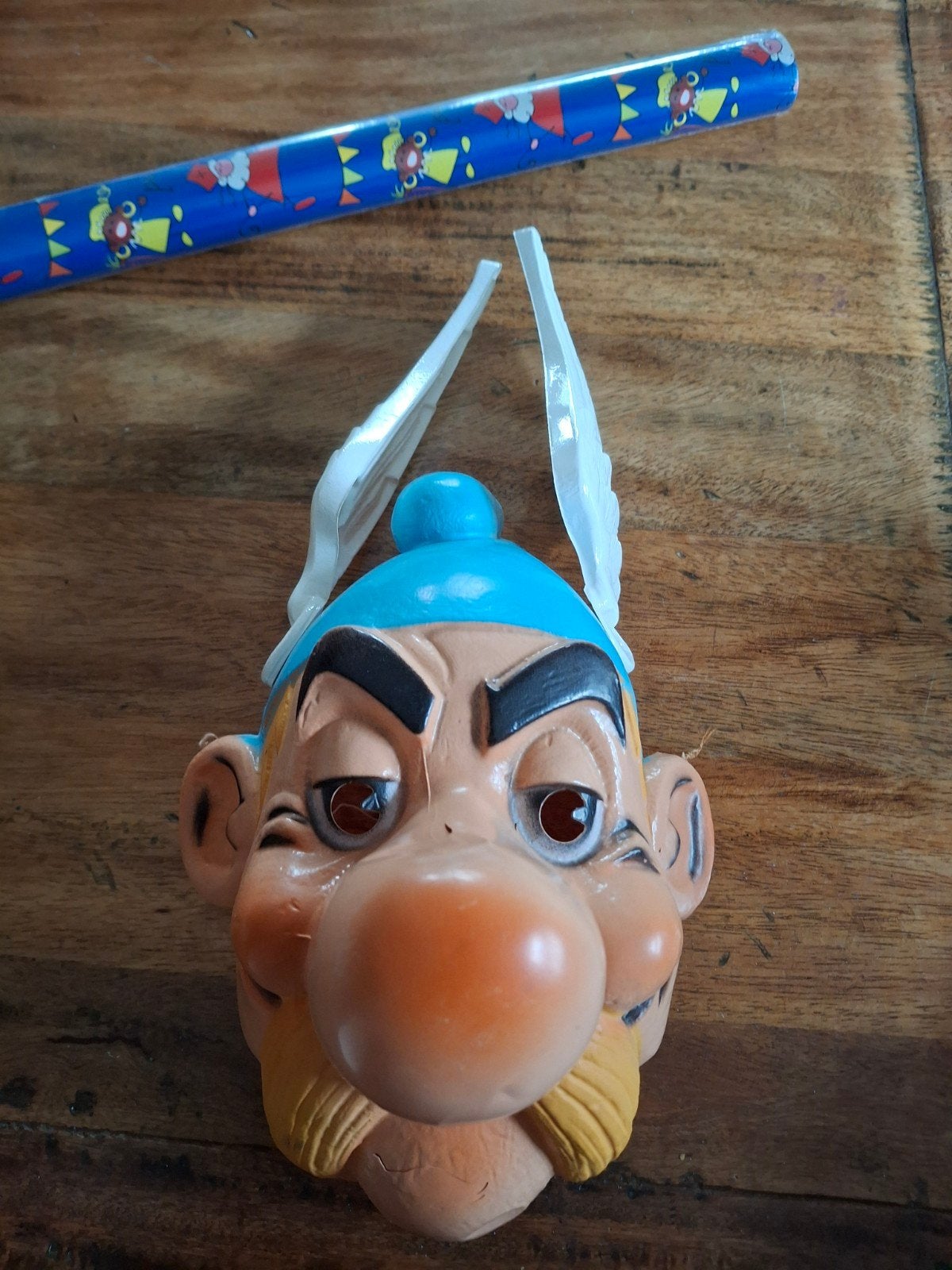 Vintage Obelix masker met toeter - Asterix en Obelix, Ophalen of Verzenden, Gebruikt, Jongen of Meisje