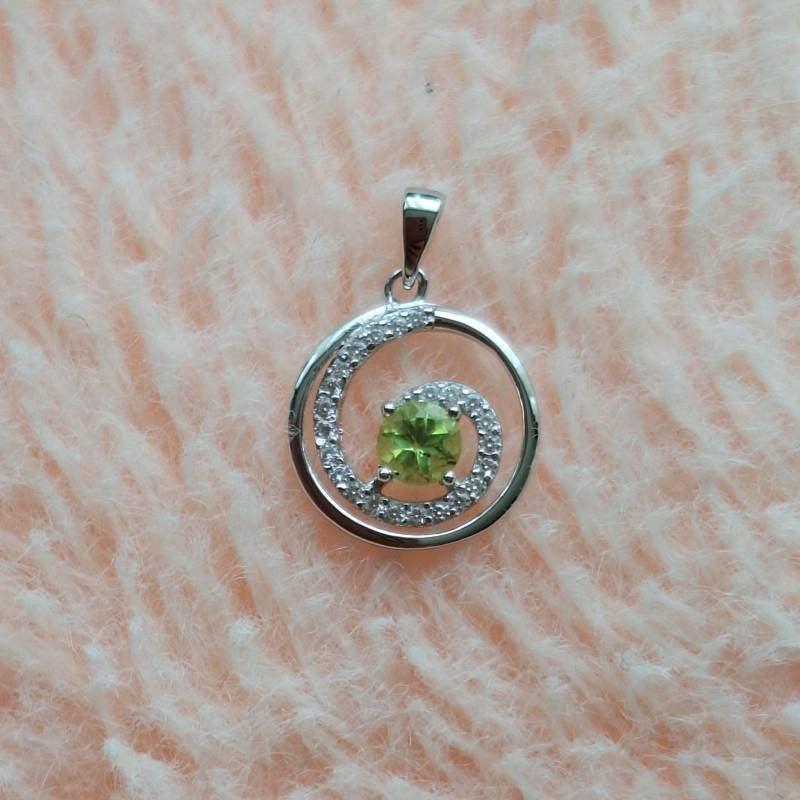 Groene kristal ketting, Verzenden, Cuijk, Info@winkli.nl, Met kristal