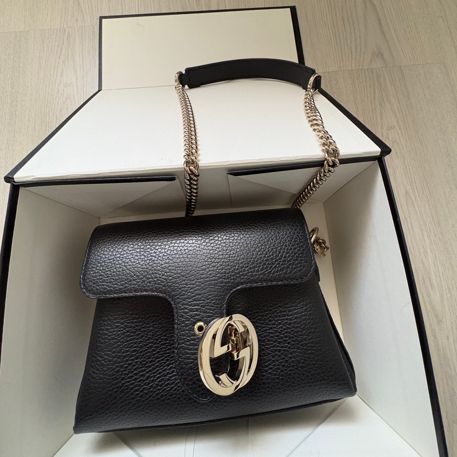 Gucci Dionysus Schoudertas Zwart Leer, Ophalen of Verzenden, Zo goed als nieuw, Zwart, Schoudertasje