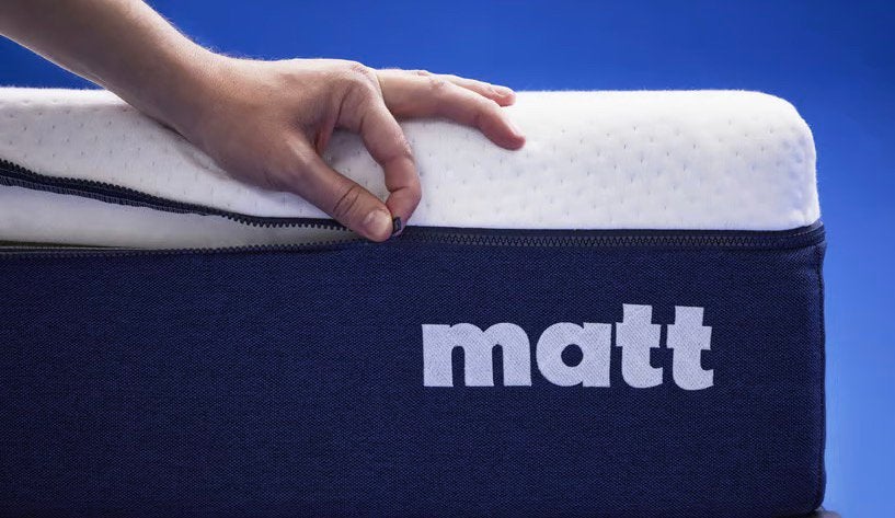 Matt matrashoes 180 x 90, Eenpersoons, Zo goed als nieuw, 80 cm, 190 cm of minder