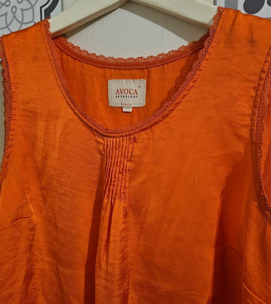 Gilet mouwloos shirt Avoca anthology, Kleding | Dames, Avoca anthology, Oranje, Ophalen of Verzenden, Maat 36 (S)